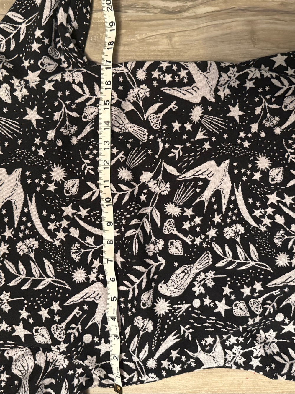 Boden Black & White Bird Print Structured Ponte Shift Dress 3/4 Sleeve Size 8 - Picture 3 of 4